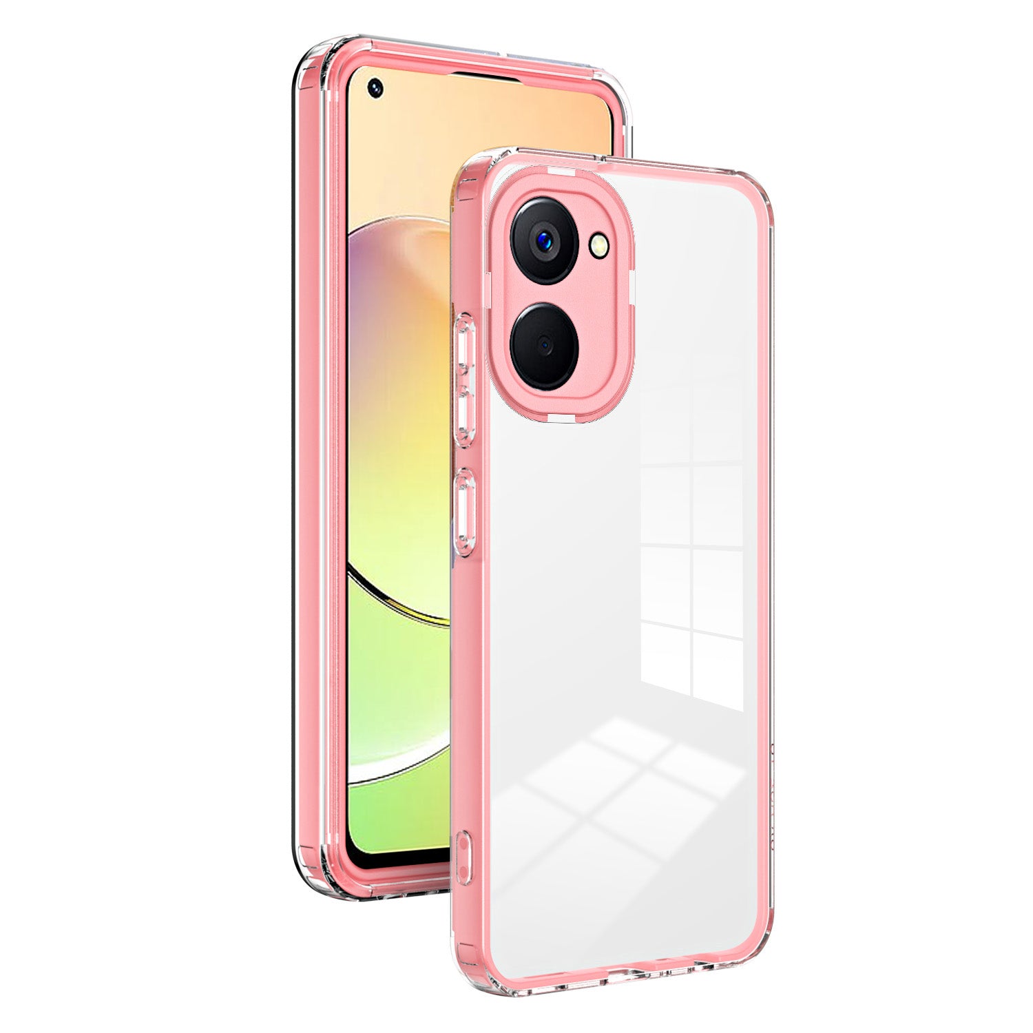 Til Realme 10 4G stødabsorberende 3-i-1 gennemsigtigt telefoncover TPU-bagplade PC-ramme PC-kamera Ringtelefon Hybrid-etui Til Realme 10 4G stødabsorberende 3-i-1 gennemsigtigt telefoncover TPU-bagplade PC-ramme PC-kamera Ringtelefon Hybrid-etui